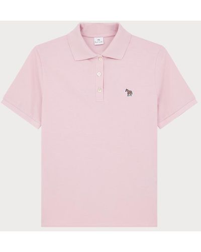 Paul Smith Zebra-Appliqué Polo Shirt - Pink