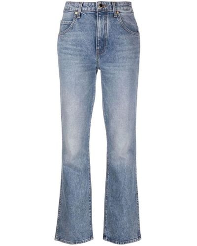 Khaite Bryce High-waisted Jeans - Blue