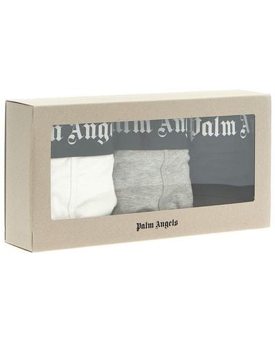 Palm Angels 3-Pack Logo Boxers - Grey