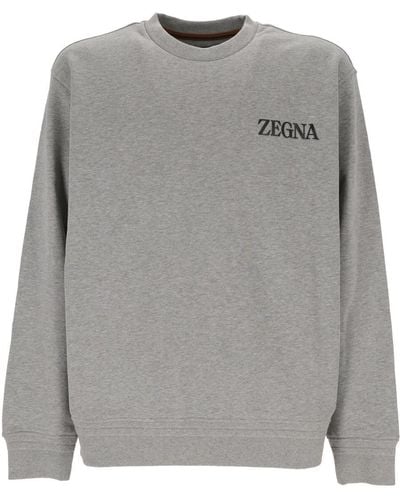 ZEGNA Sweaters - Grey