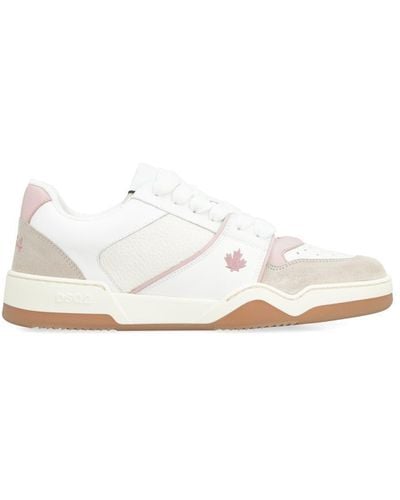 DSquared² Spiker Leather Low-top Trainers - White