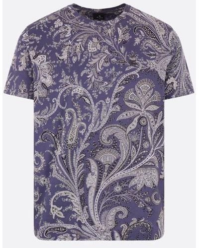 Etro T-Shirts And Polos - Purple