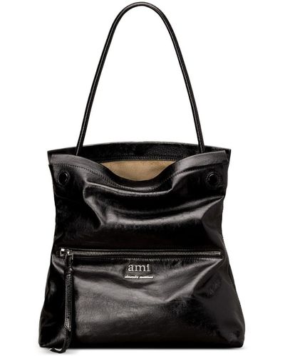 Ami Paris Grocery Tote Bag - Black