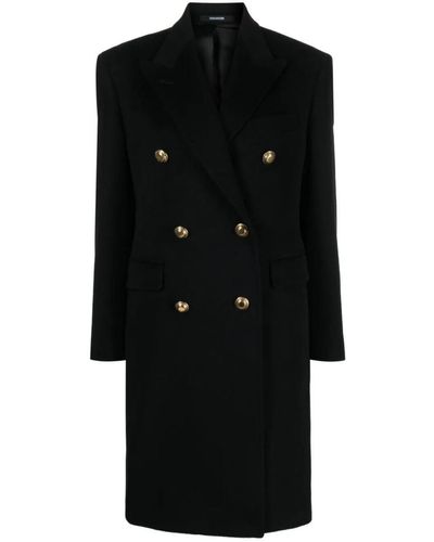 Tagliatore Double-breasted Coat - Black