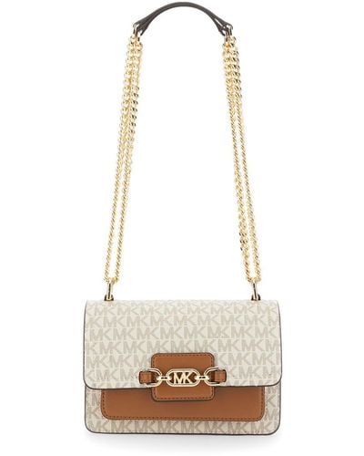 Michael Kors Heather Extra-Small Shoulder Bag - White