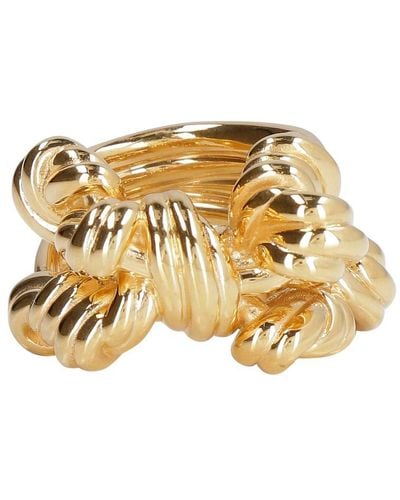 Bottega Veneta Knot Ring - Metallic