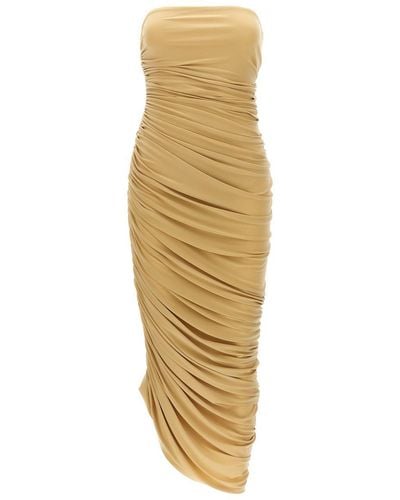 Norma Kamali 'Diana Gown' Dress - Metallic