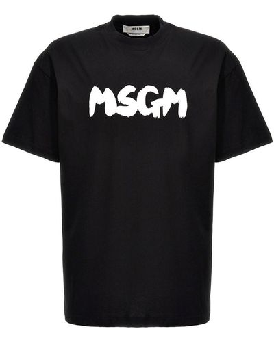 MSGM Logo T-Shirt - Black