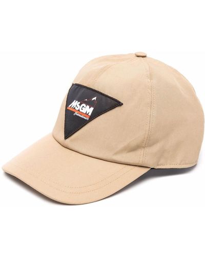 MSGM Logo-patch Hat - Natural