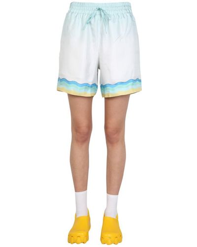 Casablancabrand Silk Shorts - Multicolor