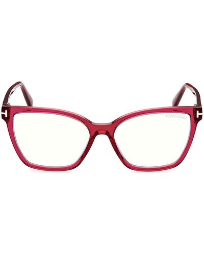 Tom Ford Ft5812 Eyeglasses - Red