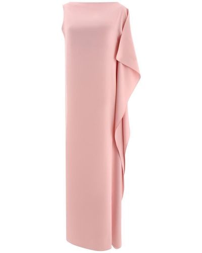 Max Mara Pianoforte "Bora" One-Shoulder Crêpe De Chine Dress - Pink