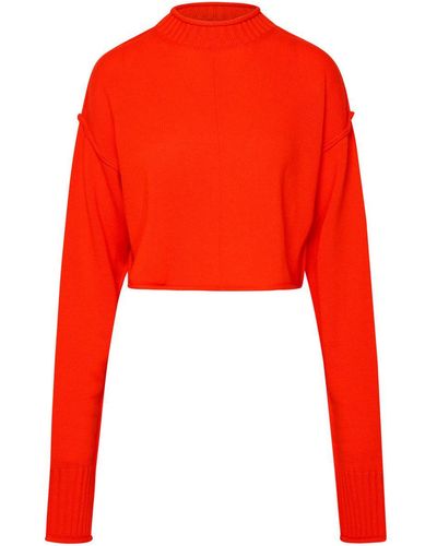 Sportmax Orange Cashmere Blend Maiorca Sweater - Red