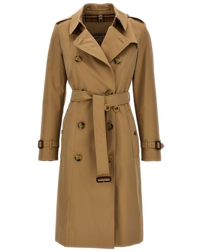 Burberry The Chelsea Coats, Trench Coats - Natural