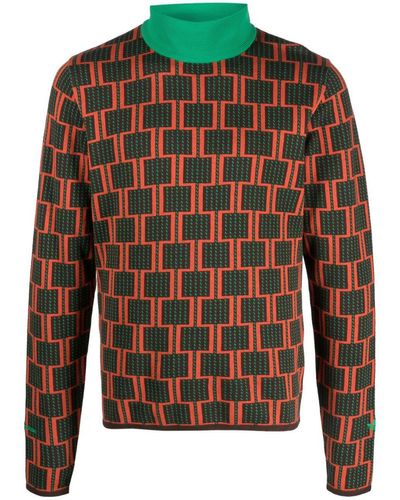 adidas Multicolor Geometric Sweater - Men's - Cotton/viscose/polyamide
