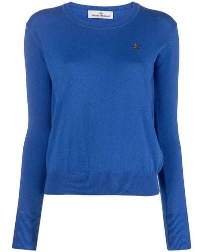 Vivienne Westwood Orb Logo Sweater - Blue