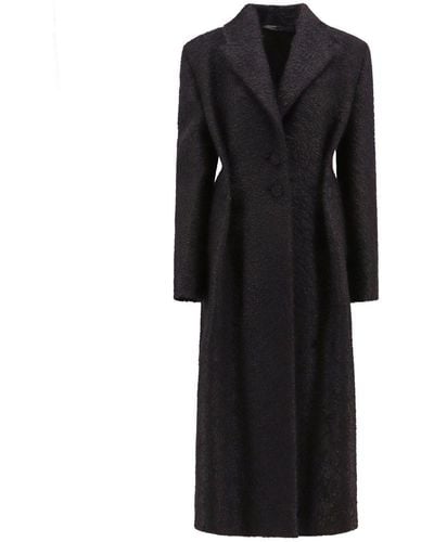 Givenchy Single-Breasted Coats - Black