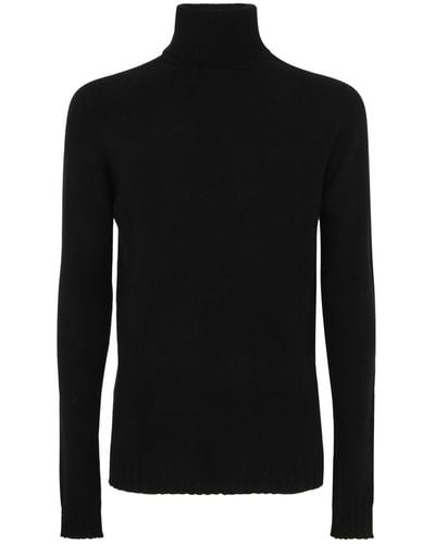MD75 Cashmere Turtle Neck Sweater Clothing - Black