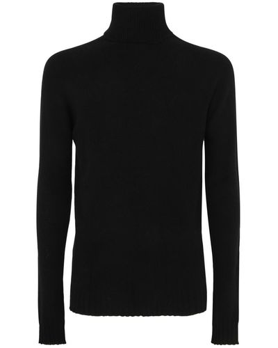 MD75 Cashmere Turtle Neck Sweater Clothing - Black