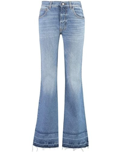 Chloé Low-rise Flared Jeans - Blue