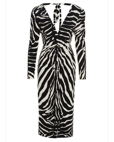 Dolce & Gabbana 'zebra' Dress - Black