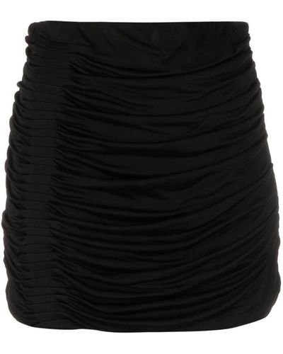 GAUGE81 Ruched Jersey Miniskirt - Black