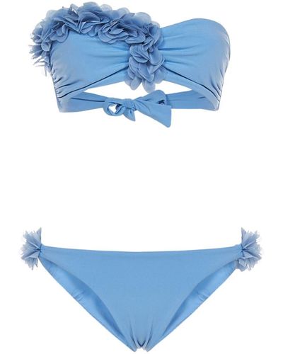 LaRevêche Rasha Bandeau Bikini - Blue