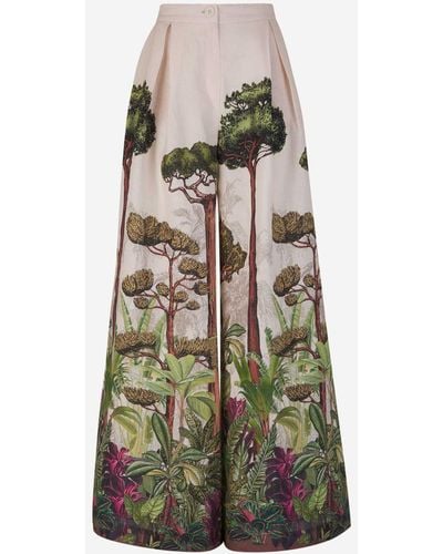 ANDRES OTALORA Maxi Forest Trousers - Multicolour
