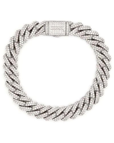 DARKAI Mini Prong Pave Bracelet Accessories - Metallic