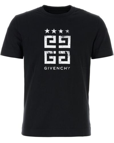 Givenchy Logo-print Regular-fit Cotton-jersey T-shirt - Black