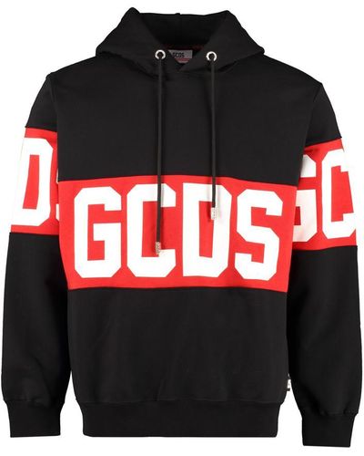 Gcds Cotton Hoodie - Red