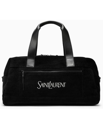 Saint Laurent Duffle Bag With Logo - Black