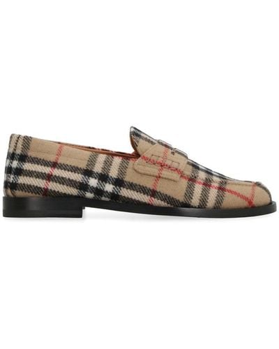 Burberry Wool Loafers - Brown