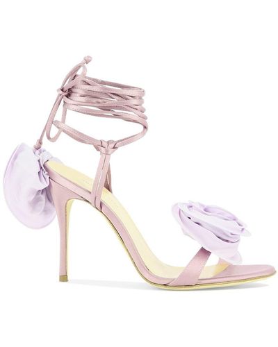 Magda Butrym "wrap Around Double Flower" Sandals - Pink