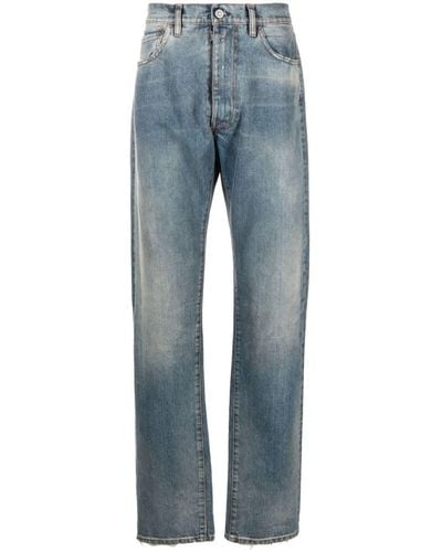 Maison Margiela Low Rise Straight Jeans - Blue