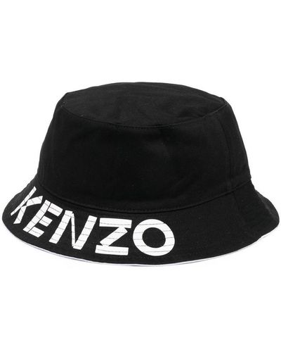 KENZO Reversible Bucket Hat - Black