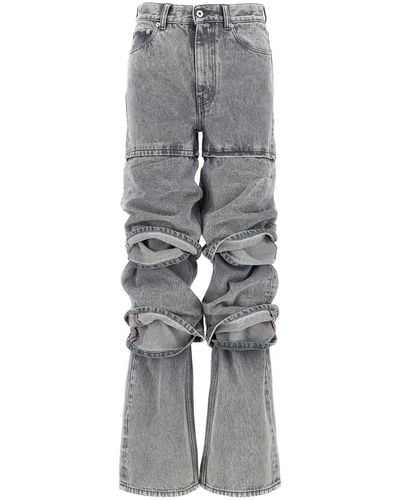 Y. Project 'Multi Cuff' Jeans - Gray