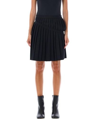 MM6 by Maison Martin Margiela Mini Pleated Skirt - Black