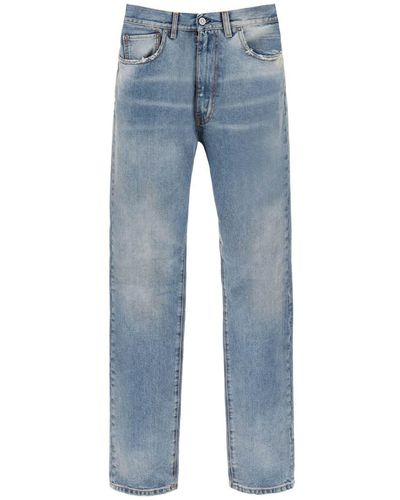 Maison Margiela Loose Jeans With Straight Cut - Blue