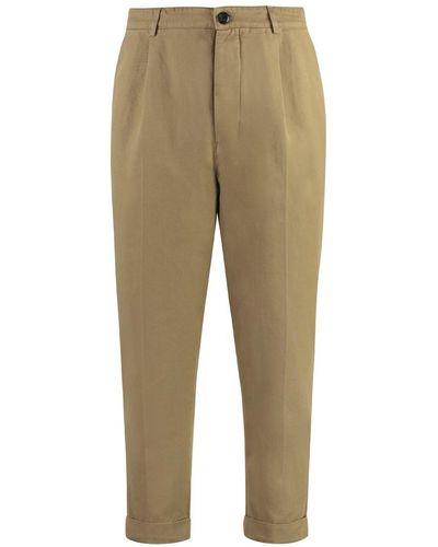 Dondup Adam Stretch Cotton Chino Pants - Natural