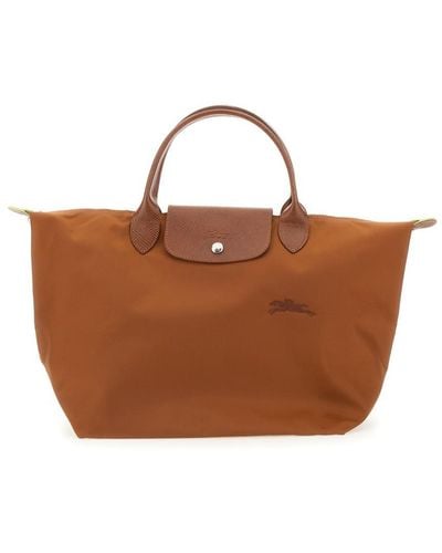 Longchamp Le Pliage Medium Bag - Brown