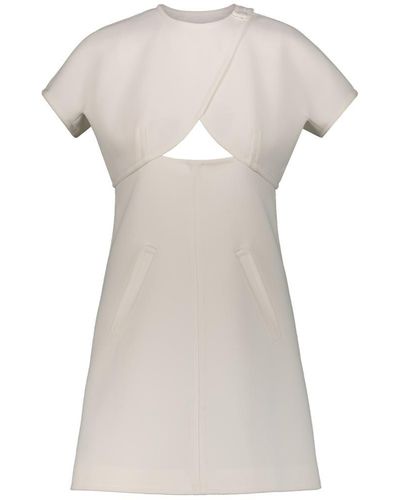 Courreges Heritage Cut-out Mini Dress Clothing - White