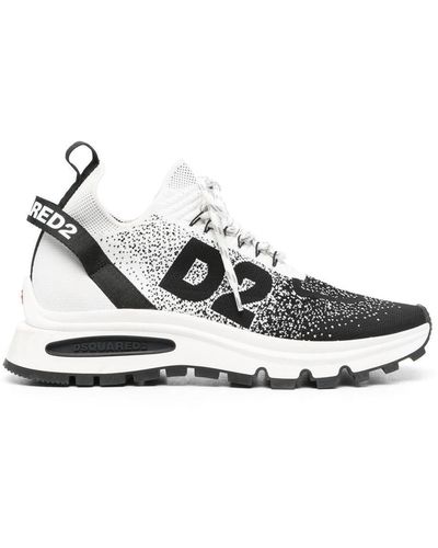 DSquared² Run Ds2 Lace Up Sneakers White/black