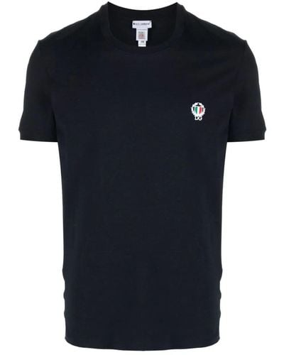 Dolce & Gabbana Logo-embroidered Stretch-cotton T-shirt - Black