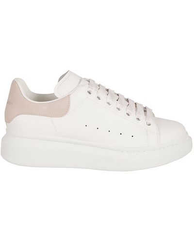 Alexander McQueen Oversize Trainers With Patchouli Suede Spoiler - White