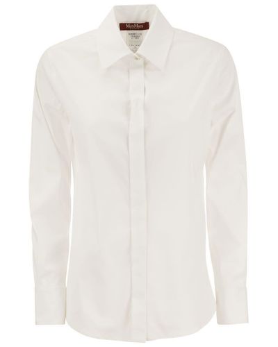 Max Mara Studio Frine - Stretch Cotton Shirt - White