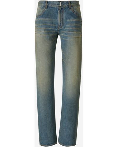 Givenchy Worn Effect Jeans - Blue