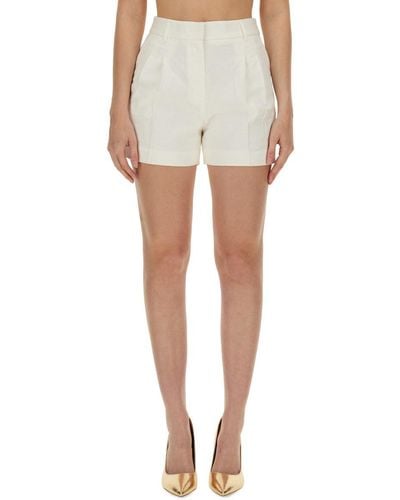 Michael Kors Linen Blend Shorts - White