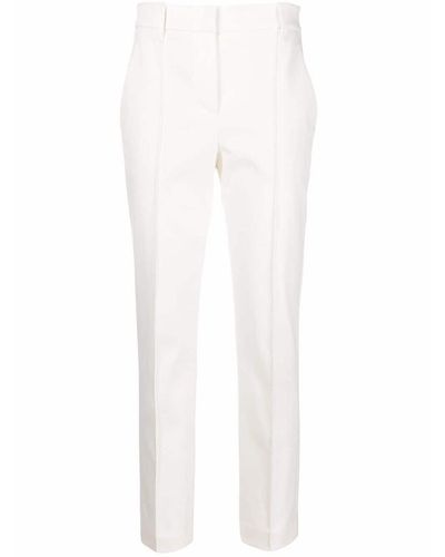 Brunello Cucinelli Cropped-leg Trousers - White