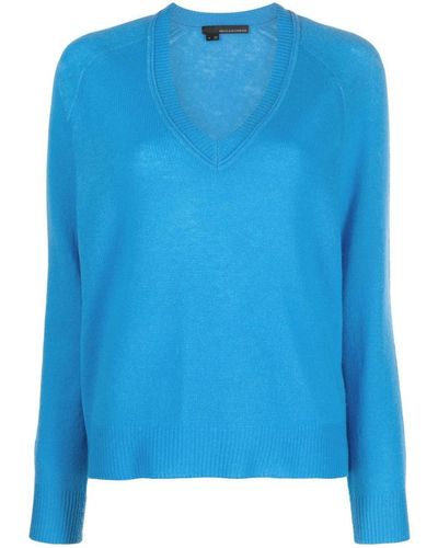 360cashmere V-Neck Cashmere Sweater - Blue